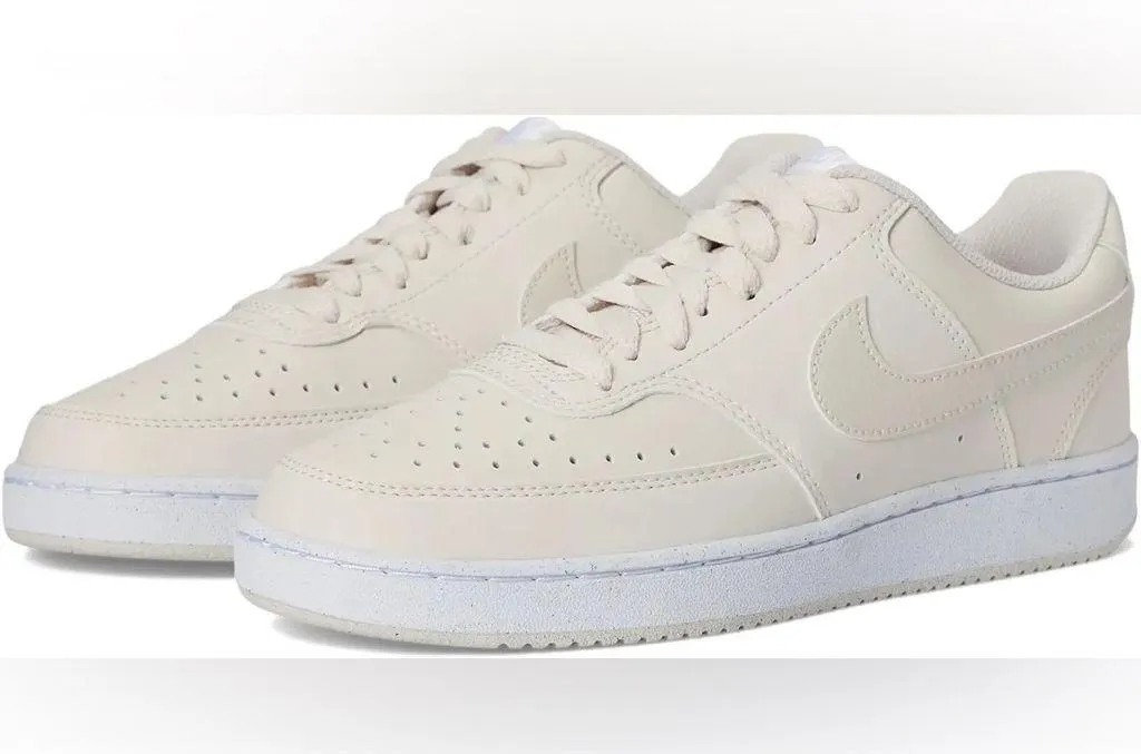 NEW IN BOX Women’s Nike Court Vision Lo NN low ~ white/pale-ivory-black ~ 10 - Image 9