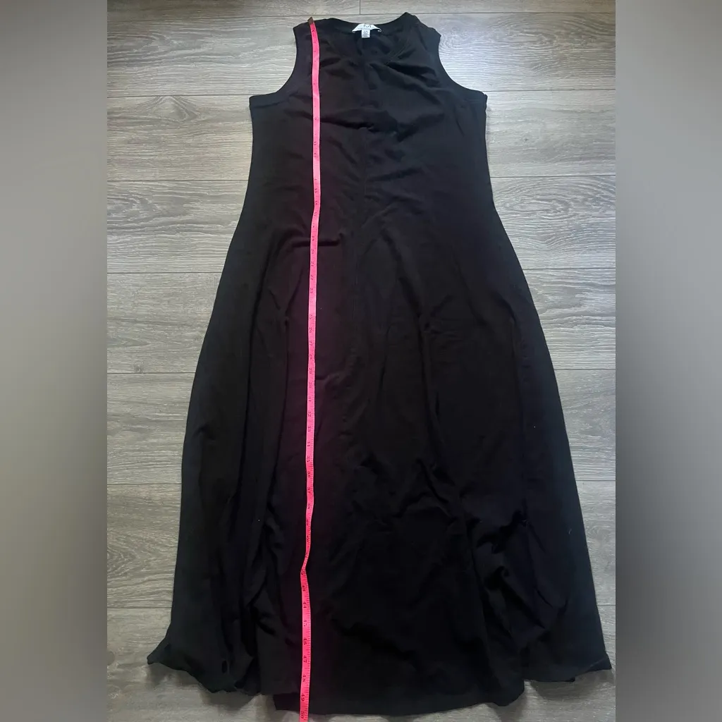 Magaschoni Black Sleeveless Crew Neck Maxi Dress L Classic Holiday Fall Winter - Image 4