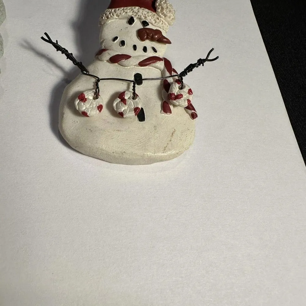 Christmas Holiday Brooch Pins Lot Of 2 Santa / Snowman - Image 6