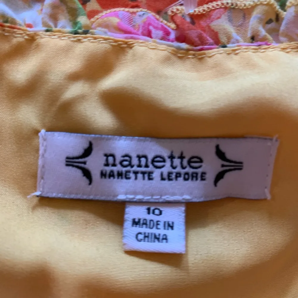 New NWT Size 10 L Large Nanette Lepore Madeleine Mango Mojito Dress Women's $148 - Image 6