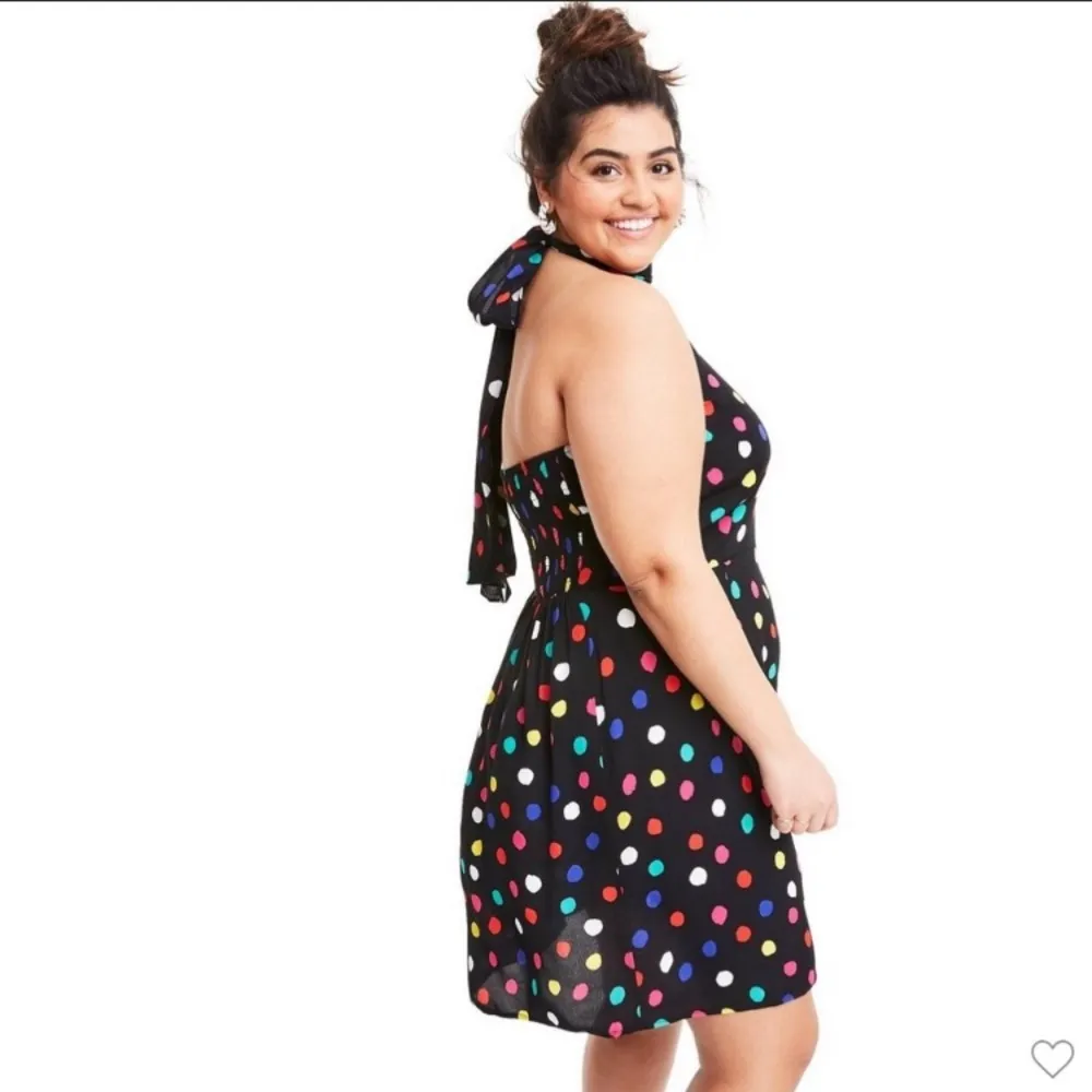 NWT RIXO halter polka dot dress size 3X - Image 2