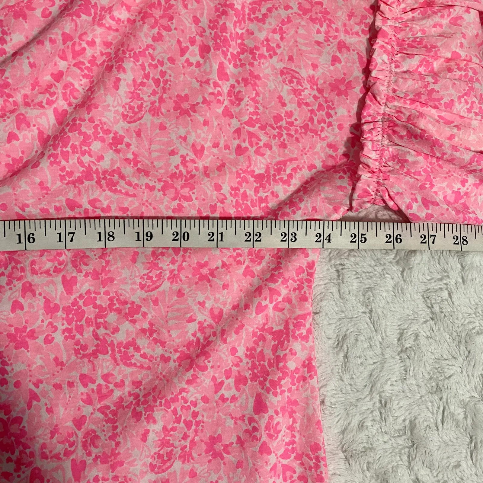 Lilly Pulitzer Pink Shandy Invest A Gator Ziva Bell Sleeve Preppy Relaxed Top XL - Image 7