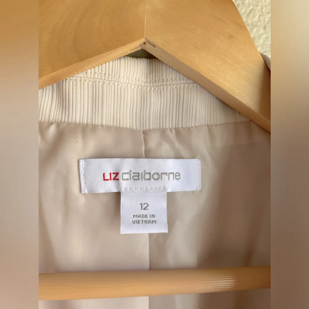 Liz Claiborne Textured Blazer NWT Size 12 - Image 9