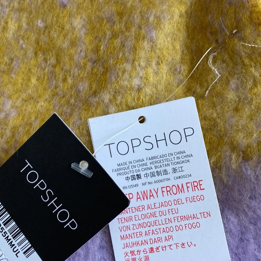 Topshop  striped fringe long scarf NWT - Image 4