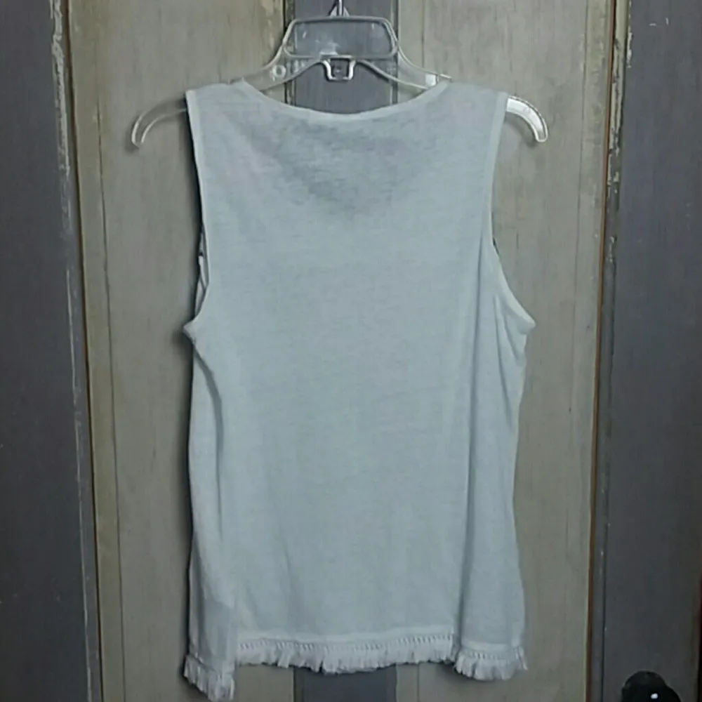 Artisan NY  tank top with fringe - Image 6
