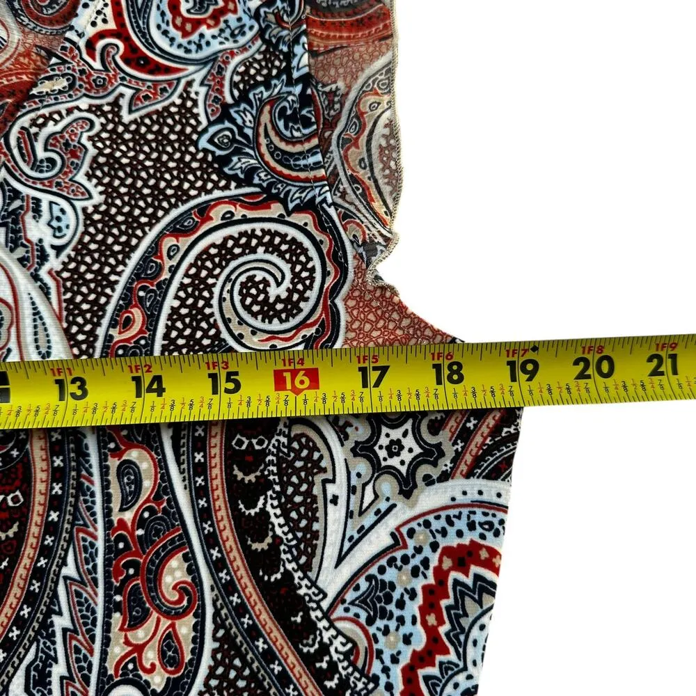 Tommy Hilfiger Multicolor Paisley Blouse Women Size Medium | 49-35 - Image 6