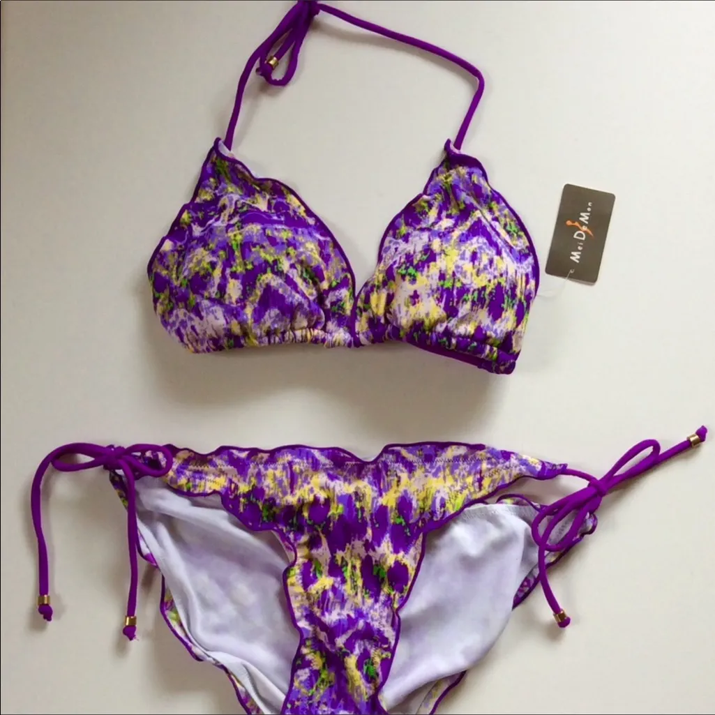 💥HP Sexy 2 piece summer Bikini Purple Size XL - Image 2