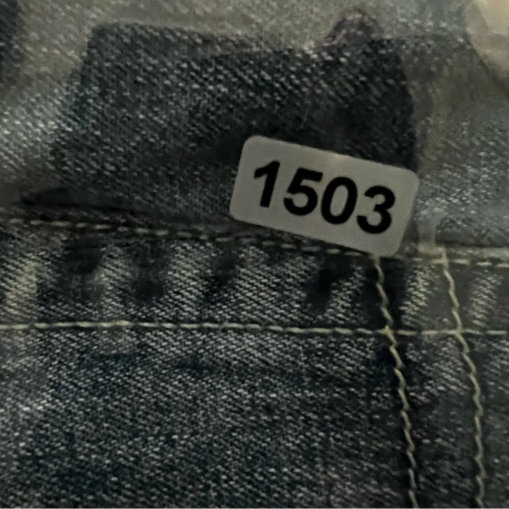 Lucky Brand Denim Button Fly Low Rise Cut Off Size 12/31 Blue Jean Shorts 32x4” - Image 12