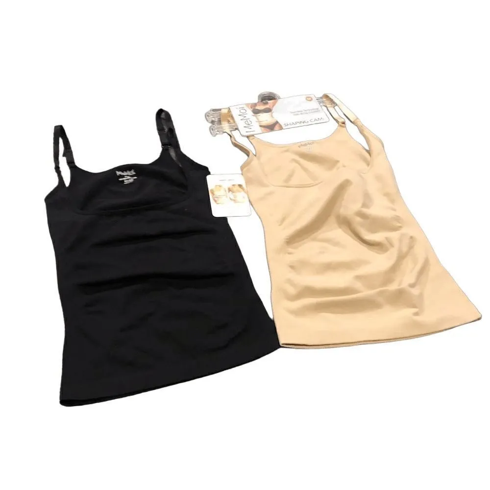 MEMOI braless shapewear cami top lot of 2 size M Tan Size M - Image 2