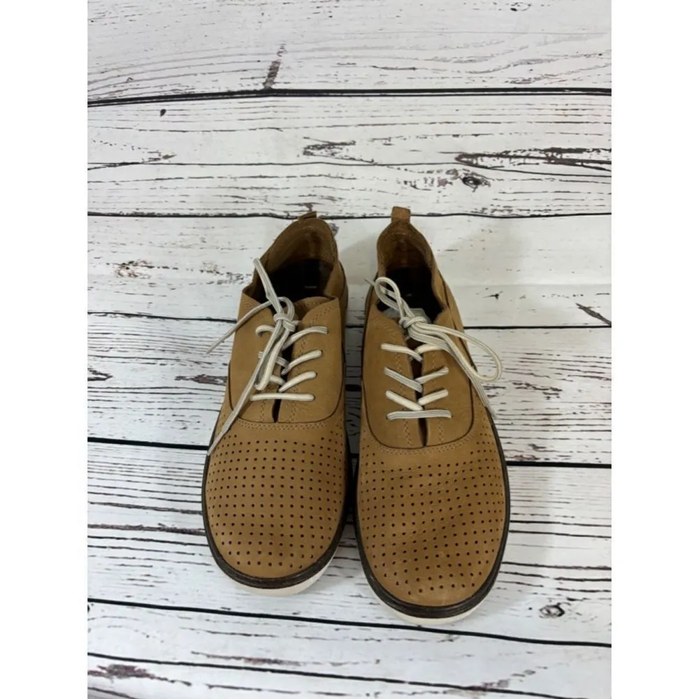 Men's Merrell Tan Leather Shoes Size 9.5 - Image 3