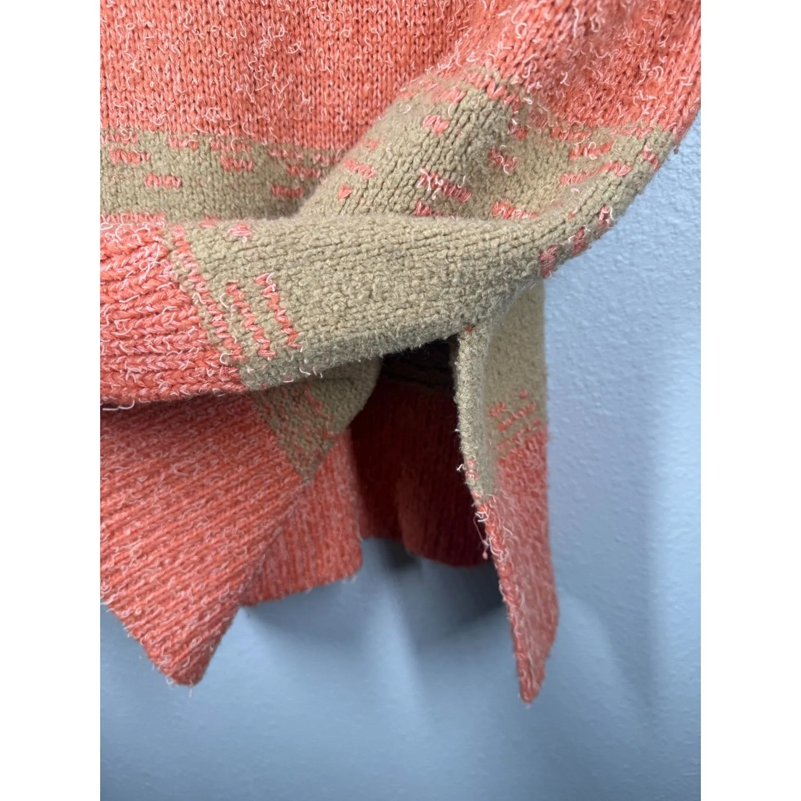 Pilcro Anthropologie Womens Rugby Textured Tunic Sweater Sz M Oversized Boho - Image 4