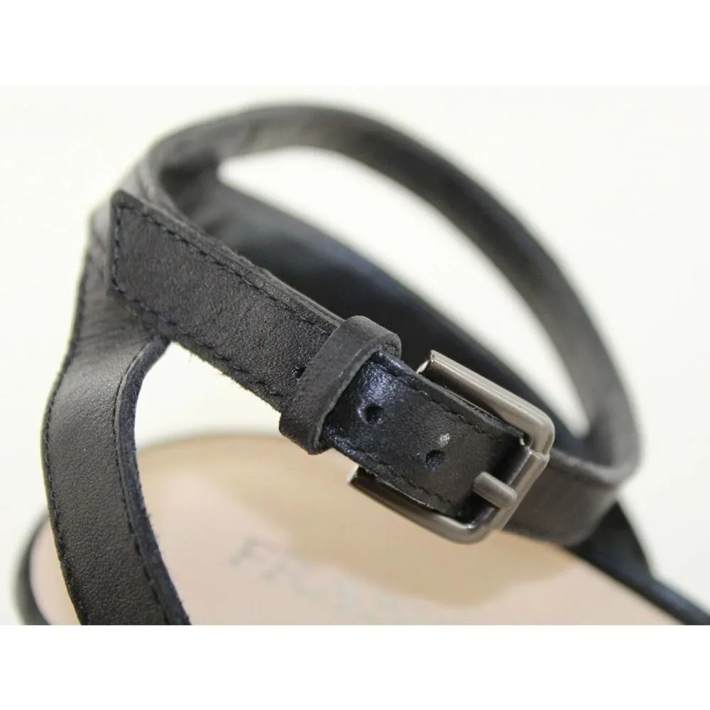 Franco Sarto Tarry Women Black Leather Heel Sandal - Image 9