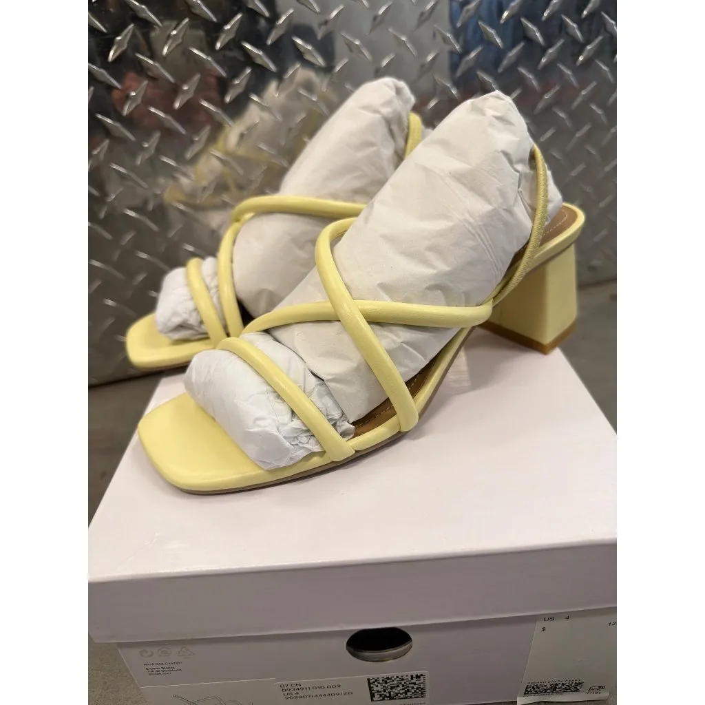 & OTHER STORIES Helena Sandal Yellow Womens Size 35 US 4 - Image 4