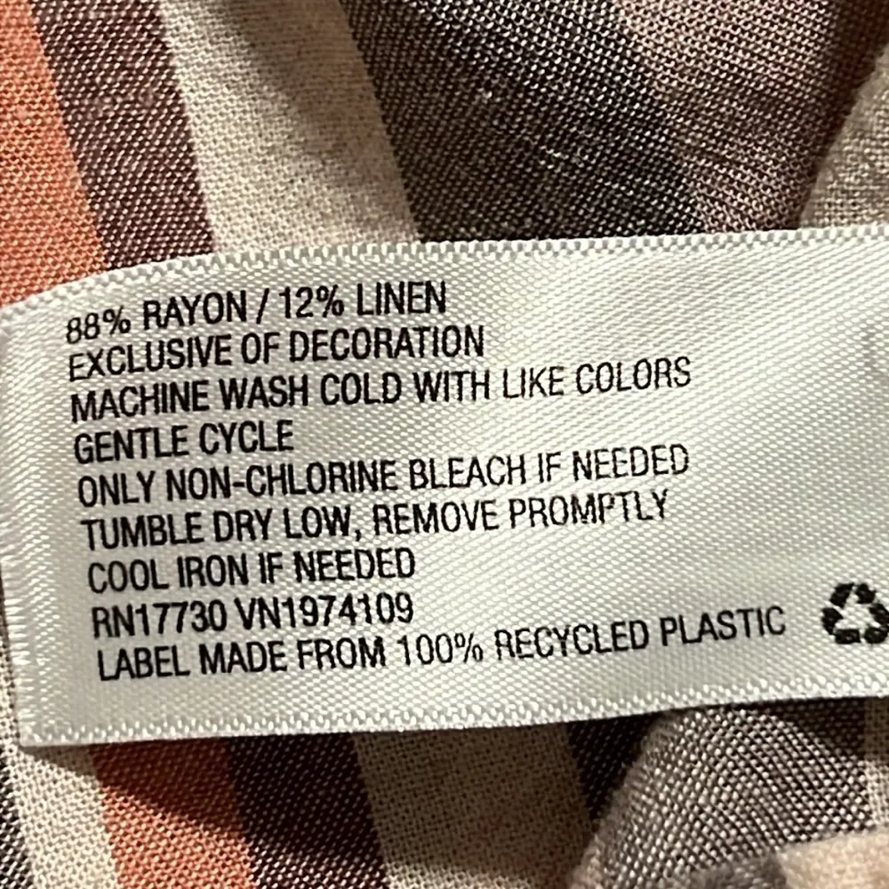 KNOX ROSE size XS pullover dress square neck striped 3/4 sleeve casual boho feel - Image 5