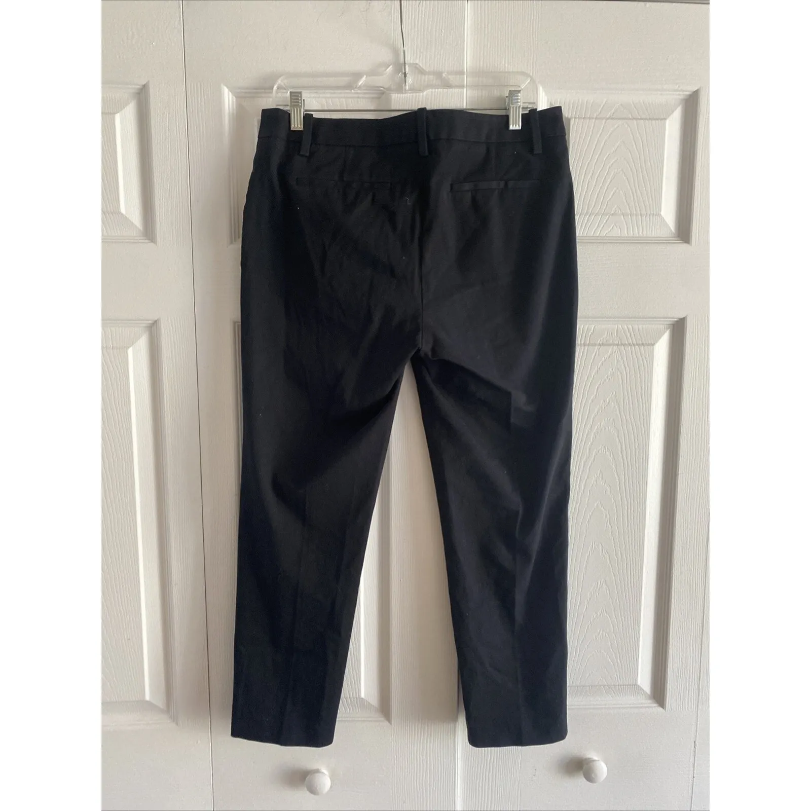 NYDJ Women's 10 Black Front Seam Straight Leg Cropped Denim Jeans Corp - Image 3