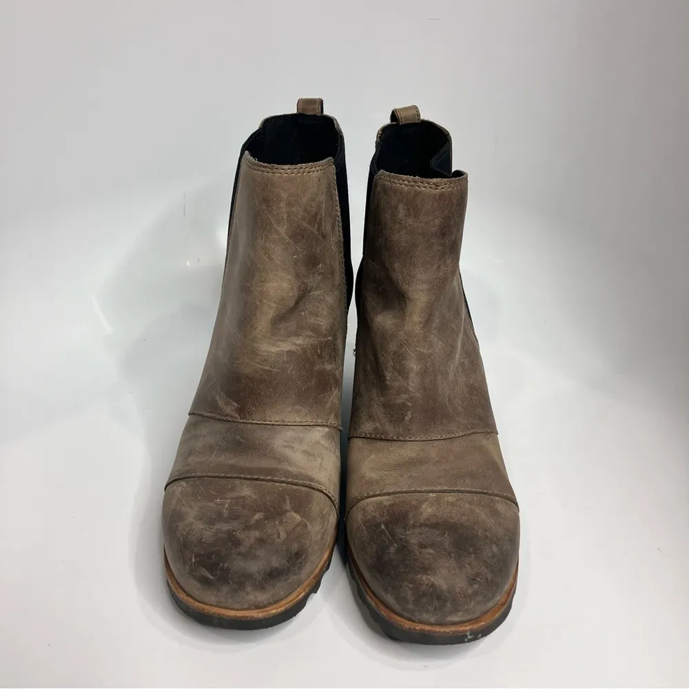 Sorel Lea Wedge Booties leather‎ size 10 - Image 3