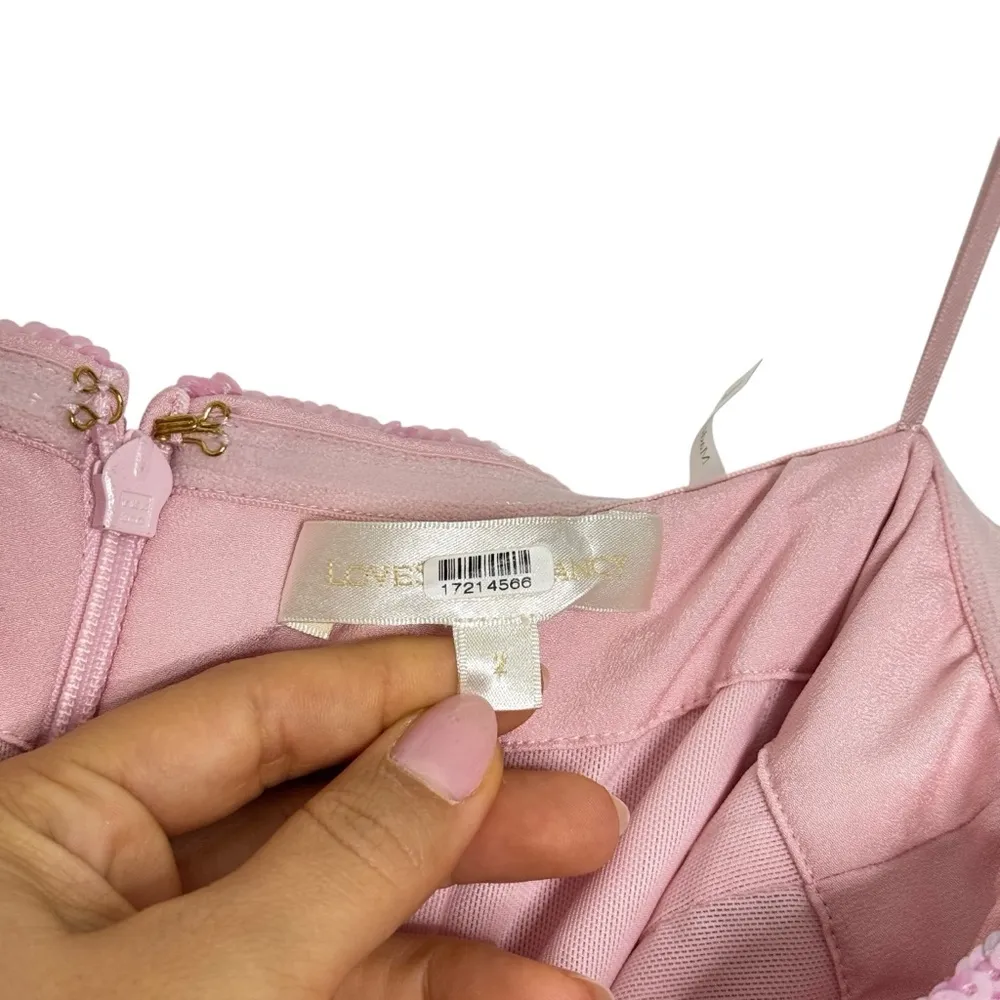 LoveShackFancy Stasia Sequin Midi Dress - Image 9