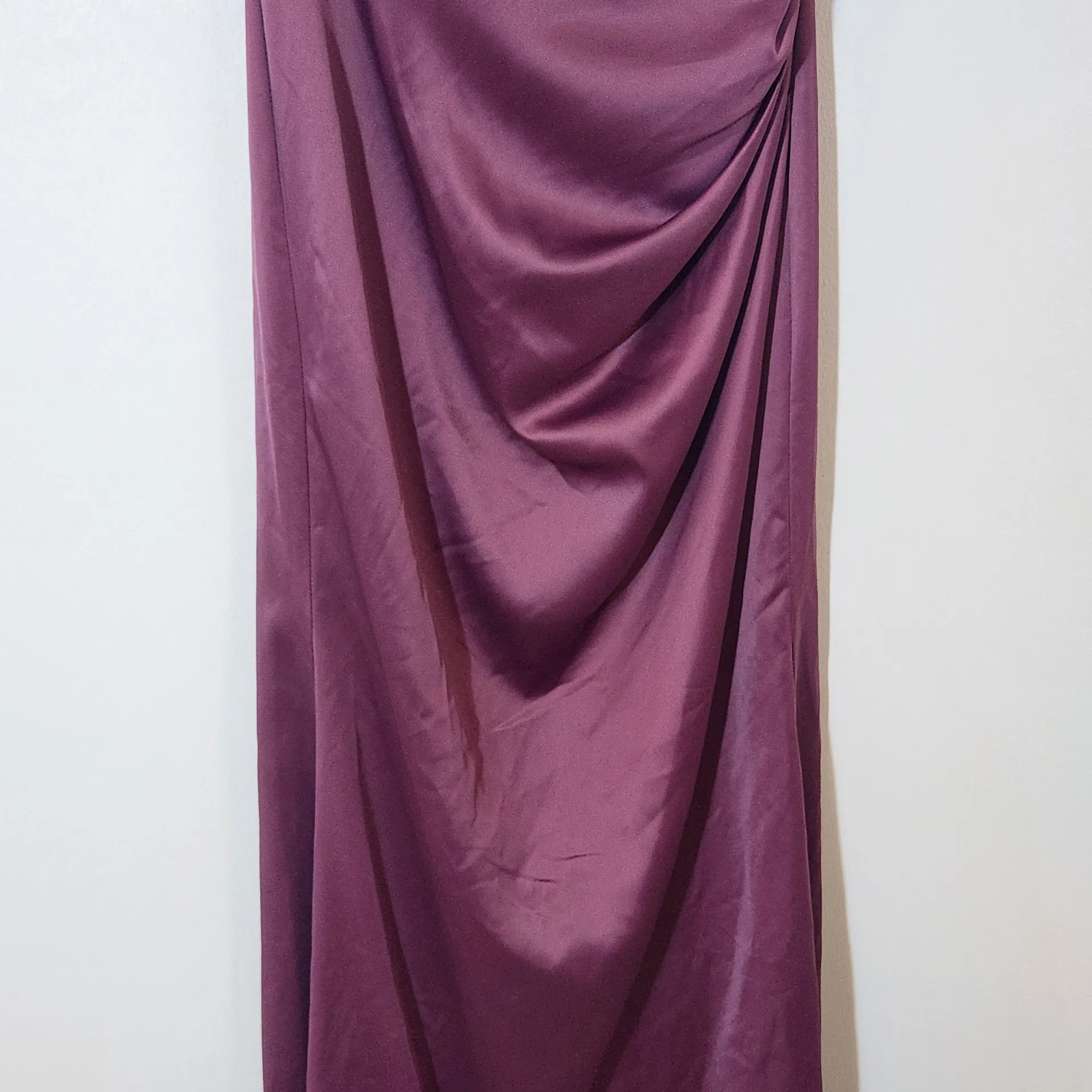 Galina Signature Purple Satin Evening Gown NWT Size 6 Purple Prom Dress - Image 5
