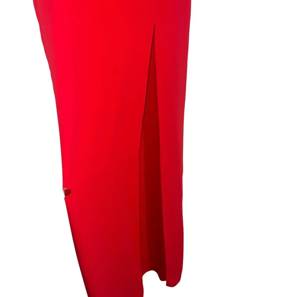 Amanda Uprichard X Revolve Strapless Puzzle Gown In Crimson Red - Image 6