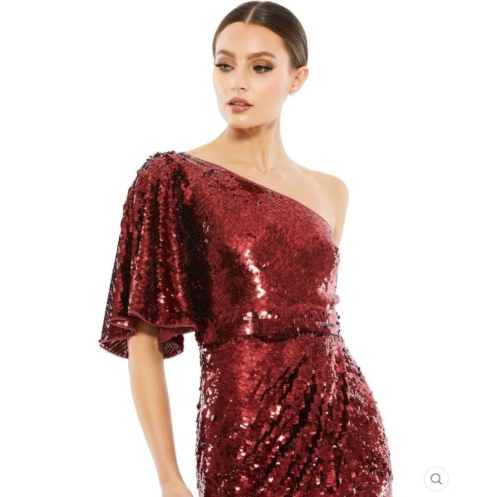 Mac Duggal Womens 93540 Sequin Gown Dress - Image 3