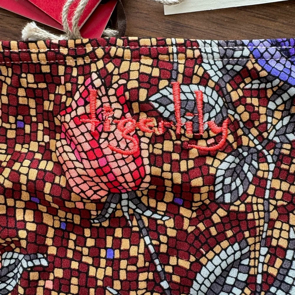 Tigerlily Bikini in Geometric Floral Tile Print - Image 4