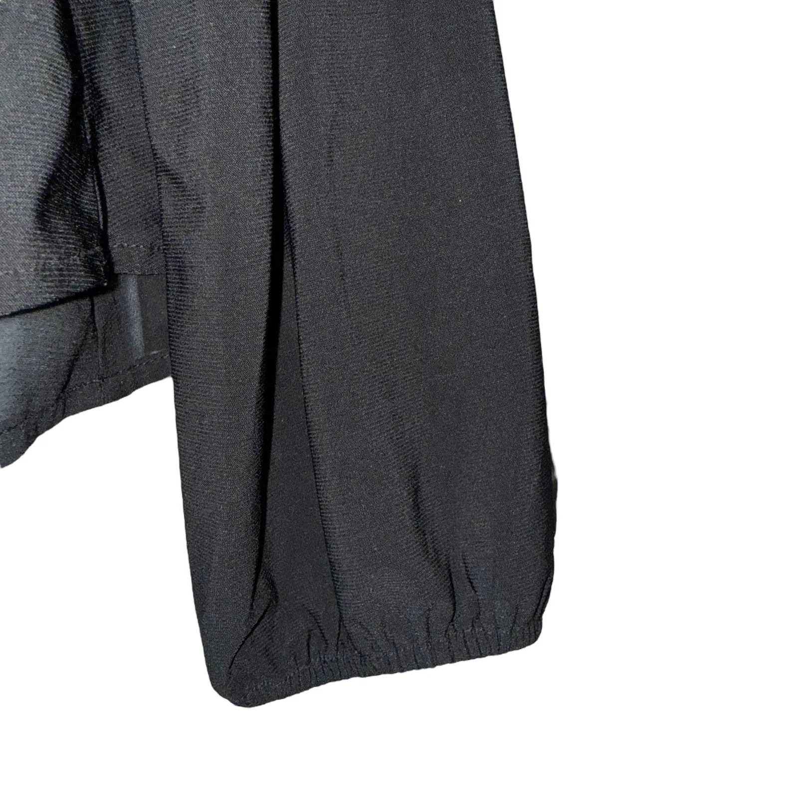 WHITE HOUSE BLACK MARKET Long Sleeve‎ Cinch Waist Button Front Top EUC Small - Image 5