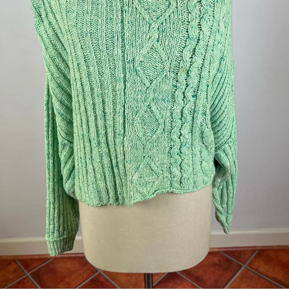 Free People On Your Side Pullover in Mountain Spring - Image 5