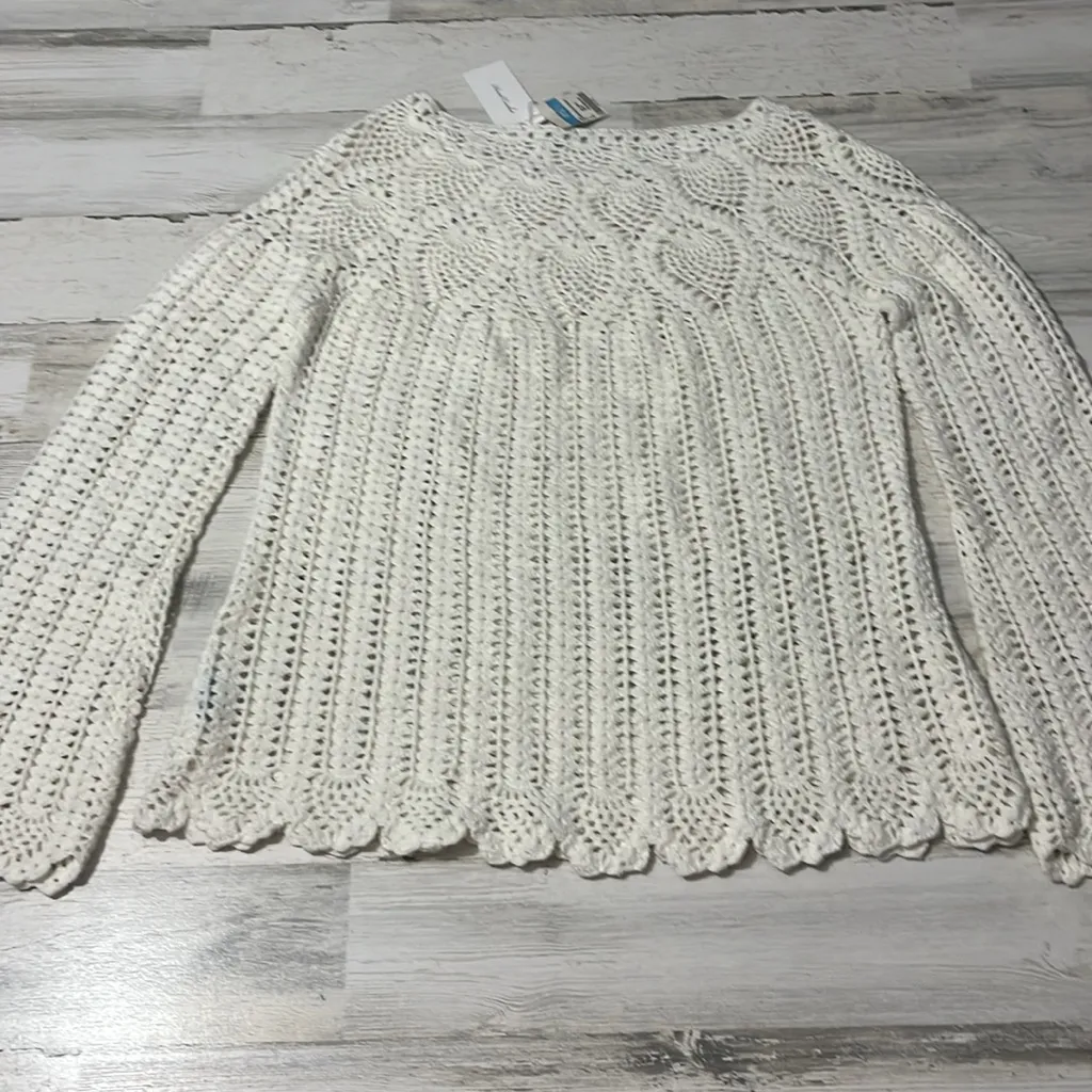 J. McLaughlin  Shellona Crocheted Sweater Size Large NWT - Image 8