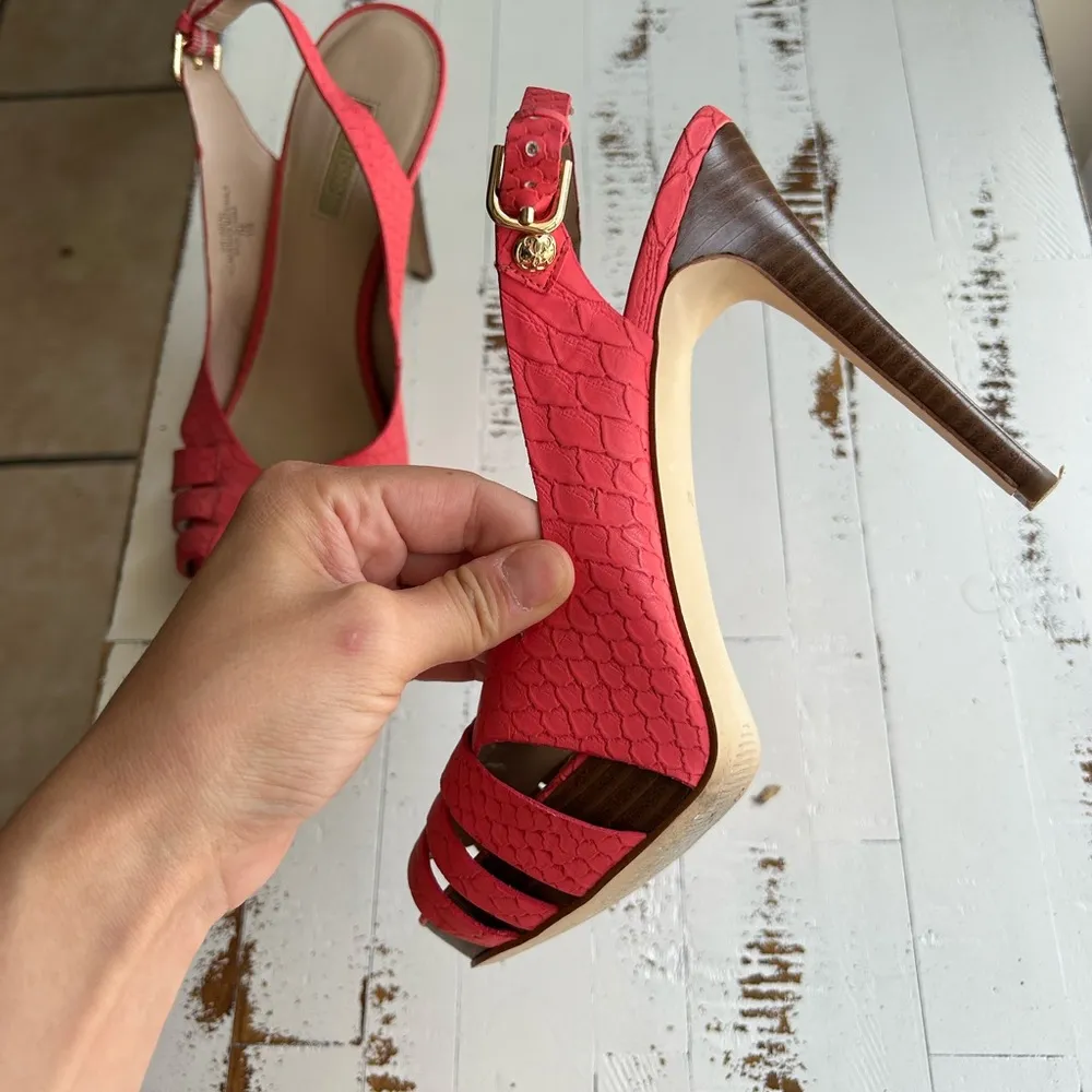 Guess coral slingback platform heels - Image 8