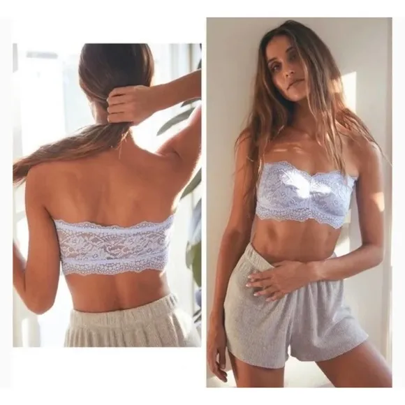 NWT free people intimately bluemoon quartz bandeu bralette Medium - Image 2