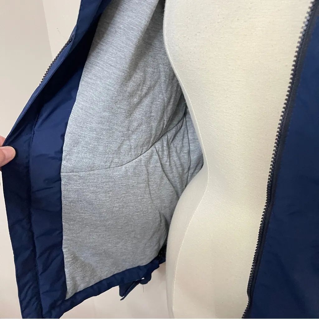 SPORT-TEK Unisex Foolish Heart Farm Navy Insulated All-Weather Hooded Jacket - Image 9