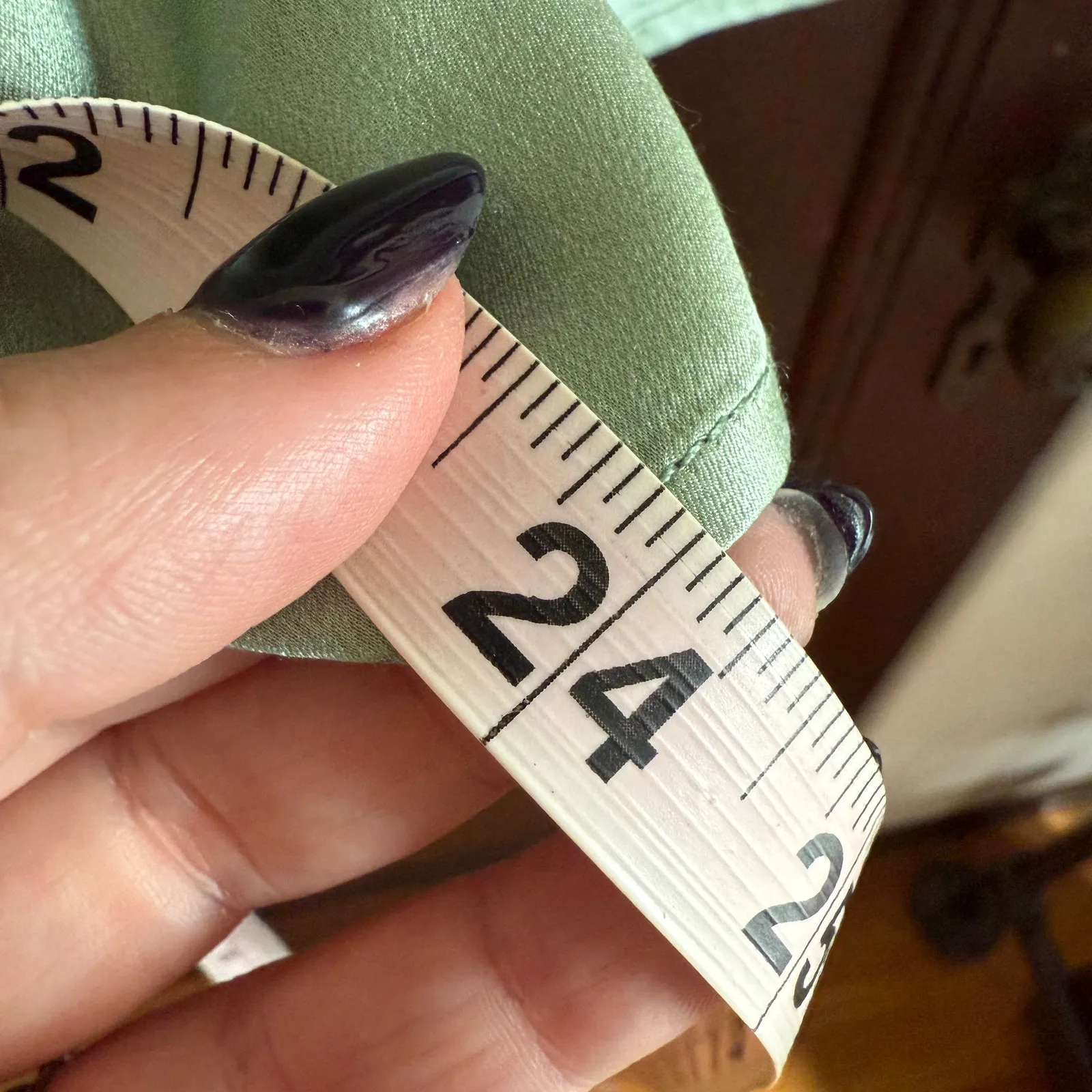 CITRON Santa Monica | Sage Green Silk Sleeveless Shell Top | Medium - Image 7