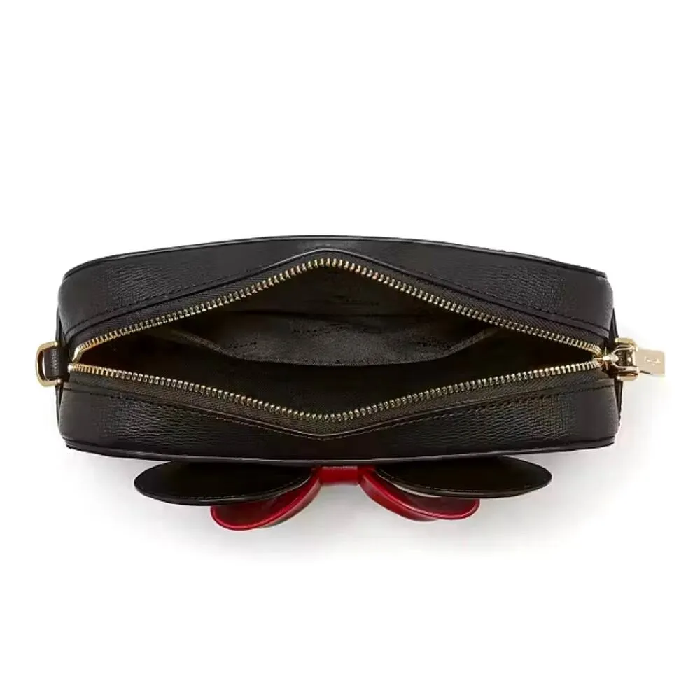 Kate Spade Minnie Mouse Mini Camera Bag Black and Red - Image 6