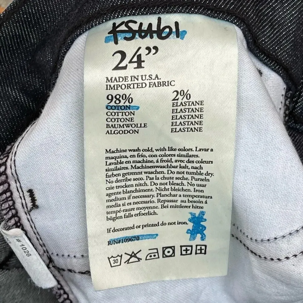 KSubi Supper Skinny ZIP Jeans Dark Indigo wash 24 - Image 11