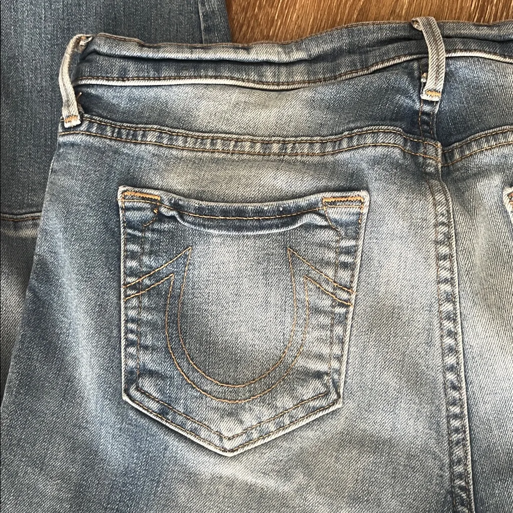 True Religion Halle Moto jeans mid rise super cropped skinny size 29 x 26 - Image 10