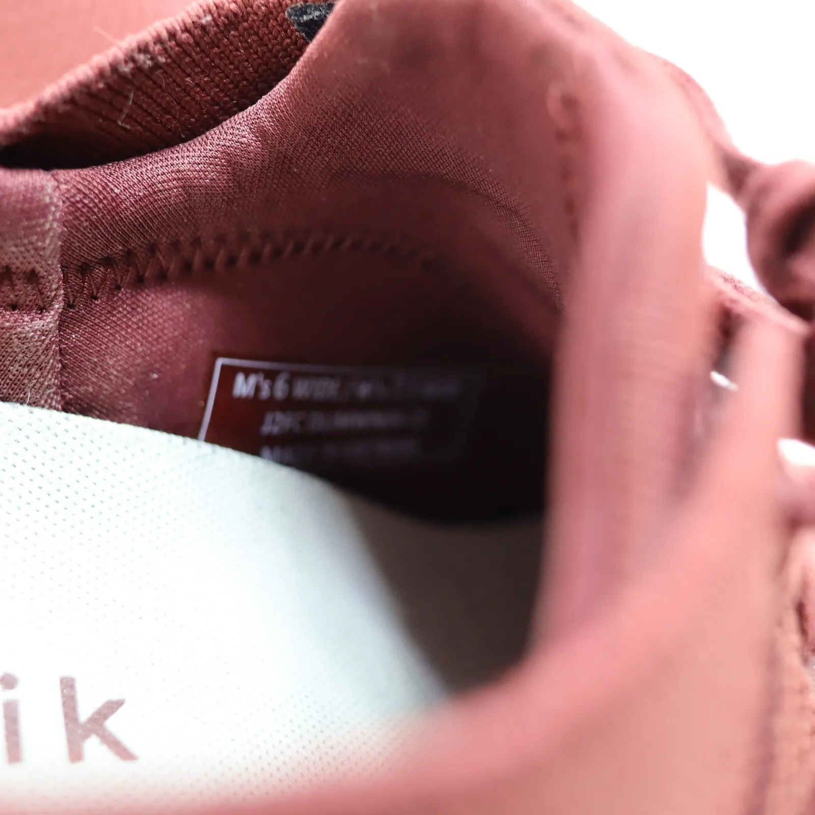 KIZIK Lima Red Sneakers Womens Sz 7.5 2E Wide Mesh Mens Sz 6 Slip On - Image 6