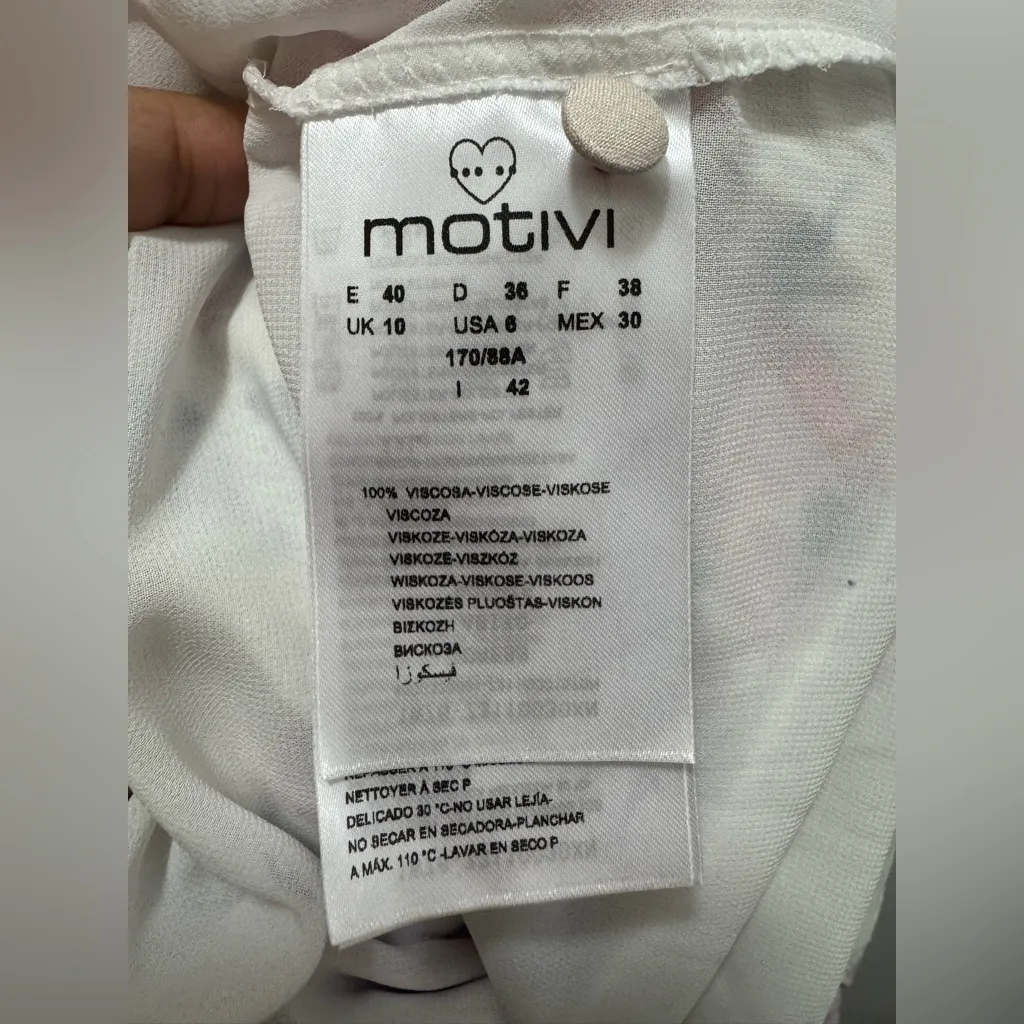 Motivi Made in Italy Floral Maxi Dress US 6 Pink - Image 4