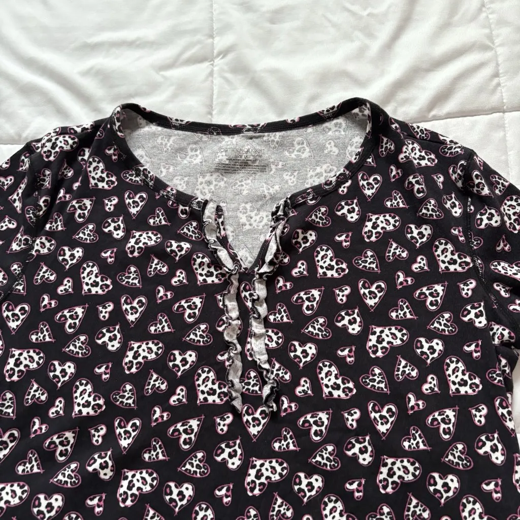 Vintage 90s Y2K Womens Size 1X Pink Hearts Short Sleeve T Shirt Tee Baddie Girly - Image 4