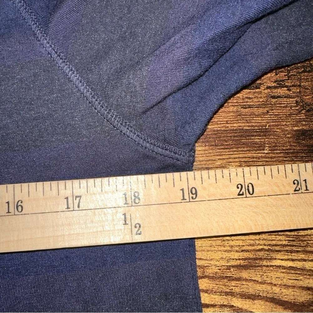 NSF Top Womens Large Blue Gray Stripe V - Image 6