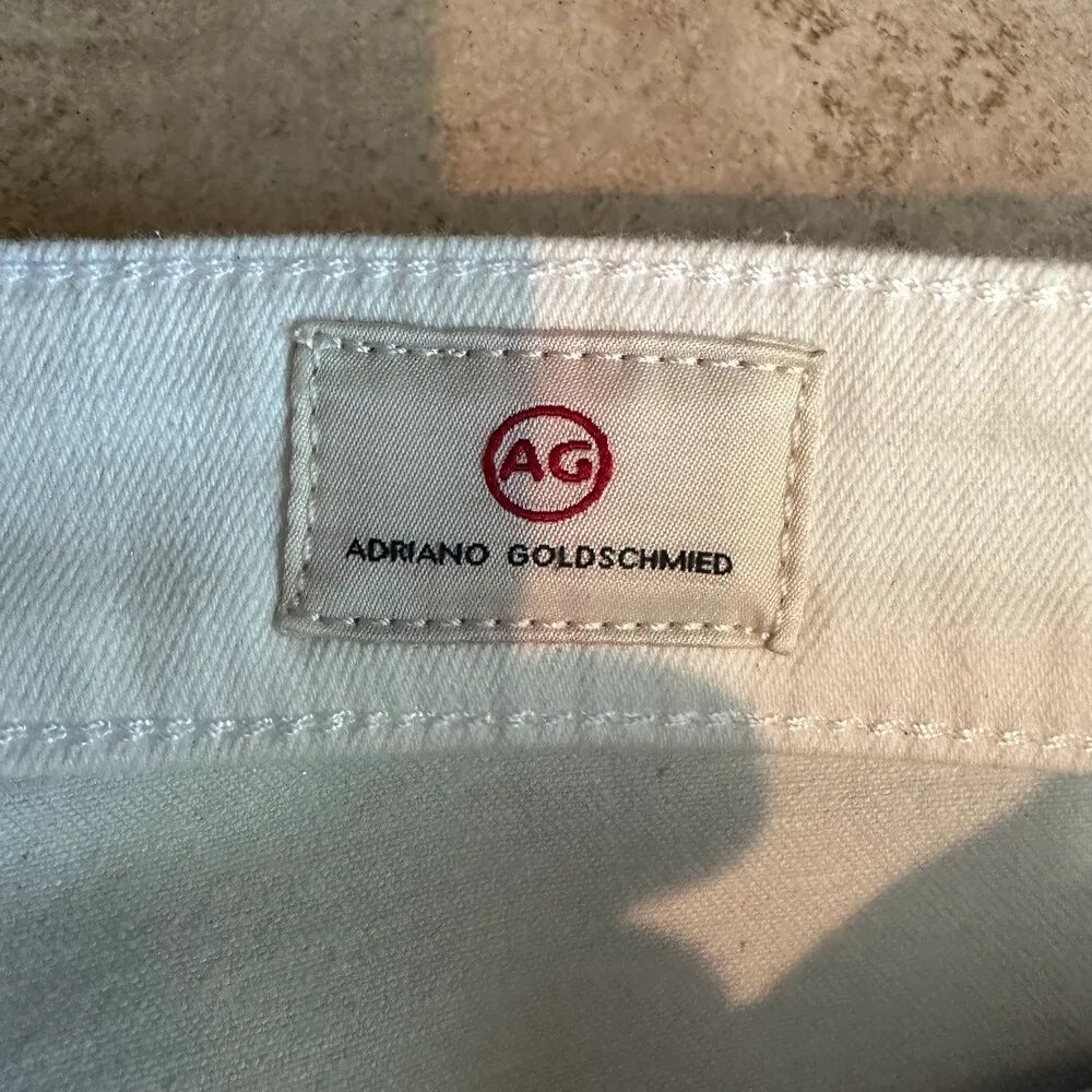 NWT AG Luminous Grey Faint Sparkle Skinny Fit High Waist Ankle Jeans Size 28 - Image 4