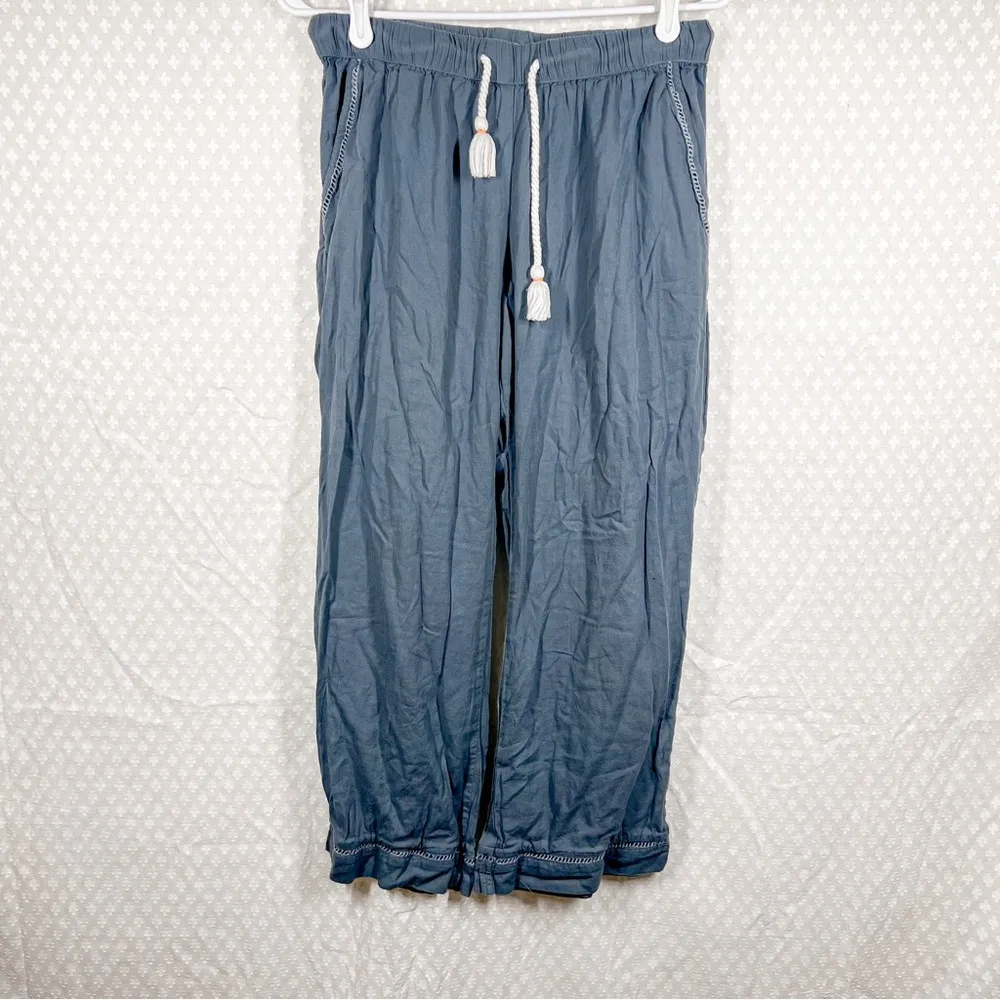 Pact‎ Blue Organic Cotton High Rise Pants - Image 2