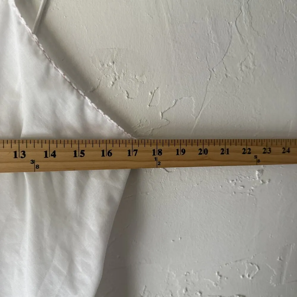 Night Moves Slip Dress Womens Small White Floral Lace Trim Vintage 90s Nightgown - Image 5