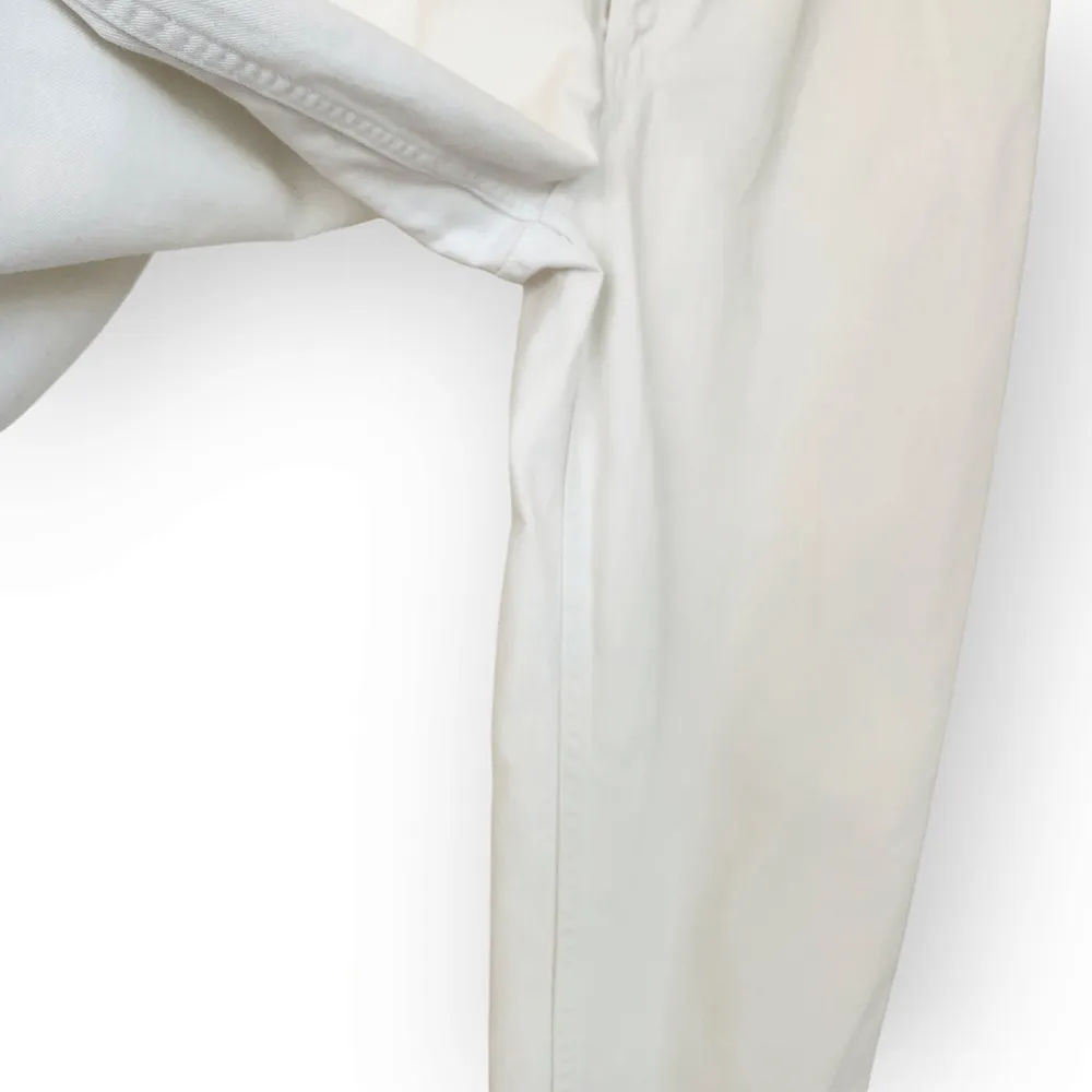 Vintage Talbots White High Rise Pleated Taper Leg Jeans 28 - Image 7