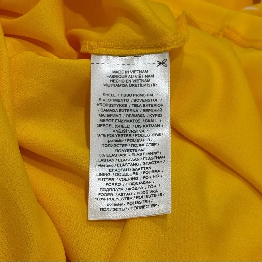 NEW Lauren Ralph Lauren Yellow and White Floral Crepe Shift Dress Size 10P - Image 10