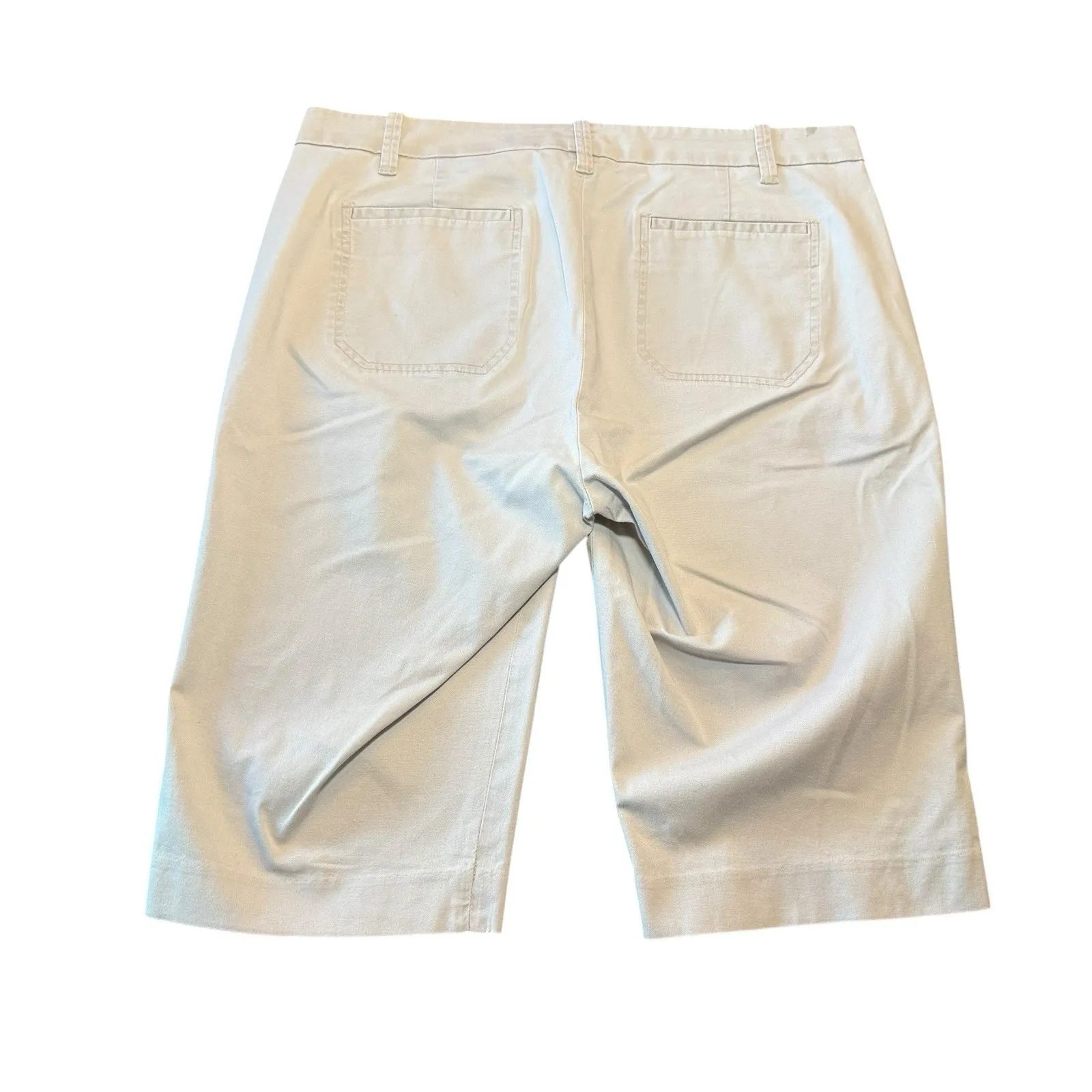 Vince Cream cotton Bermuda shorts‎ size 12 - Image 3