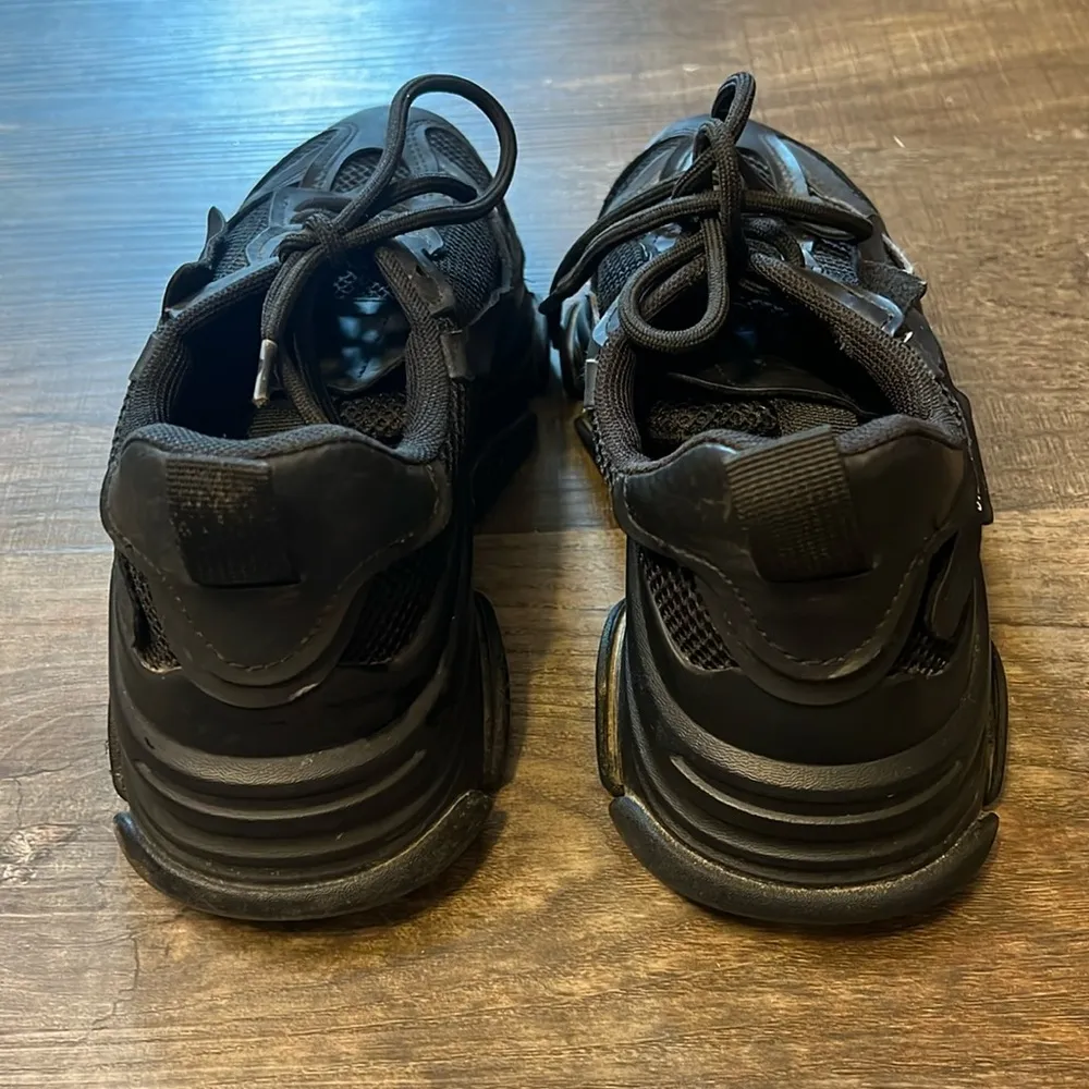 FINAL PRICE Steve Madden Possession Black Platform Sneakers - Image 7