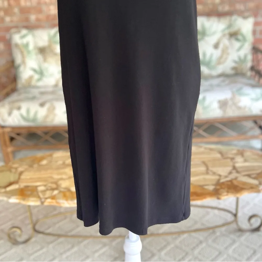 Michael Stars Dress Black Short Sleeve Knit Mini Shirt Sleeve Shift S Casual - Image 5