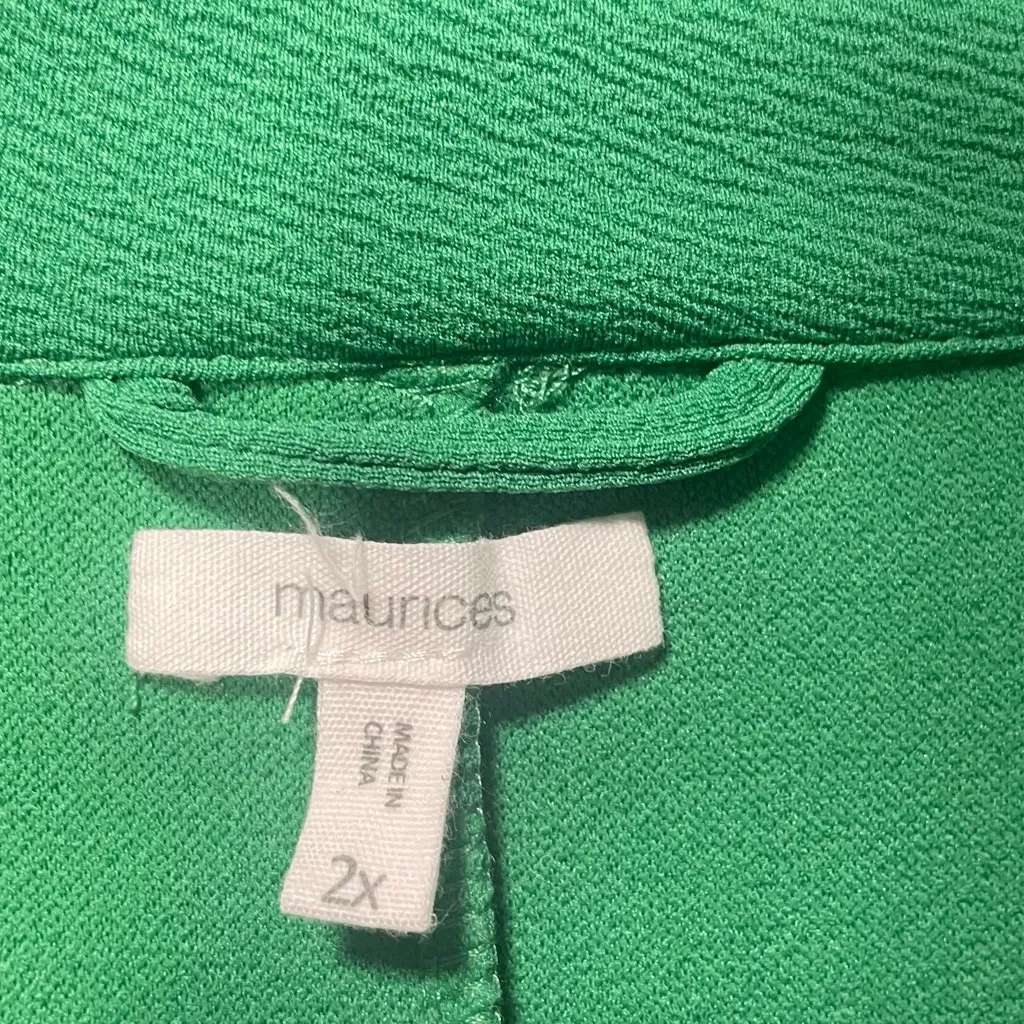 Maurice's  Vibrant Green Blazer - Image 3