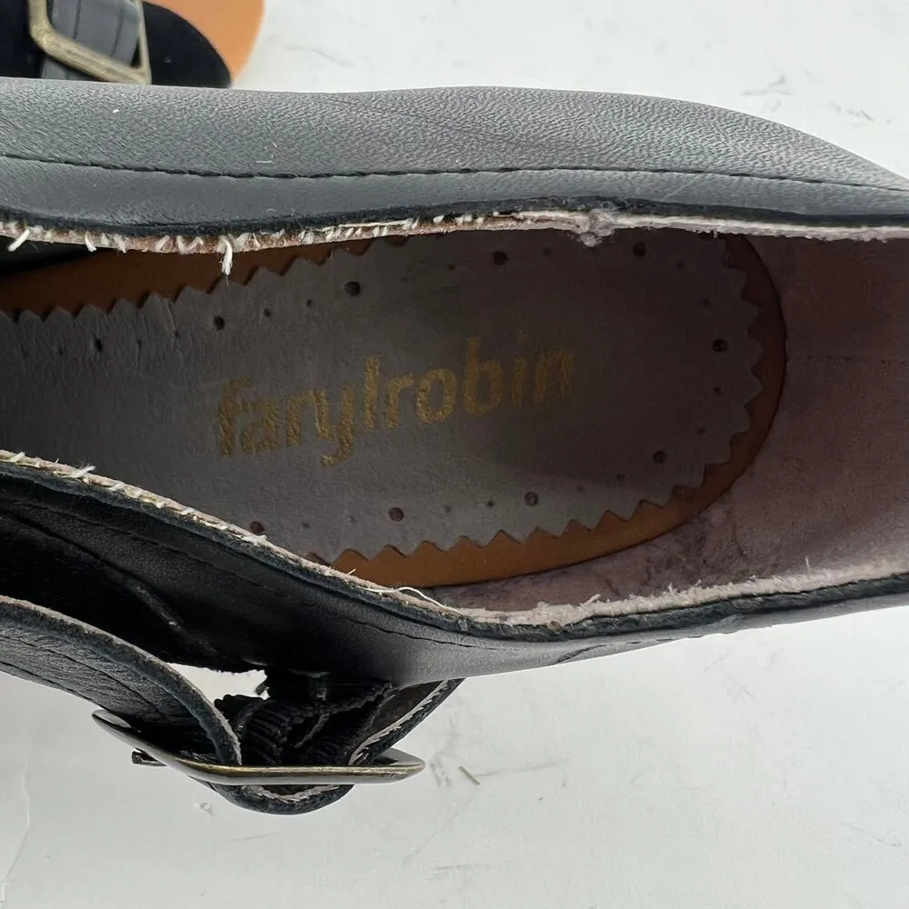 Faryl Robin (8) X Free People Tate Black Suede Leather Stacked Heel Ankle Boots - Image 11