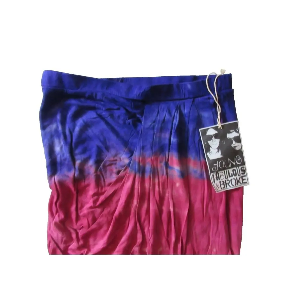 NWT Young Fabulous & Broke Kit in Purple Rainbow Asymmetrical Wrap Maxi Skirt M - Image 4